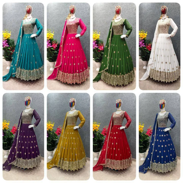 Exclusive  Fancy Embroidery Gown uploaded by Swastik creation on 5/12/2024