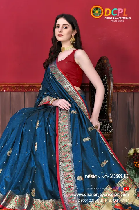 Banarasi soft silk saree  uploaded by DHANANJAY CREATIONS on 2/27/2023