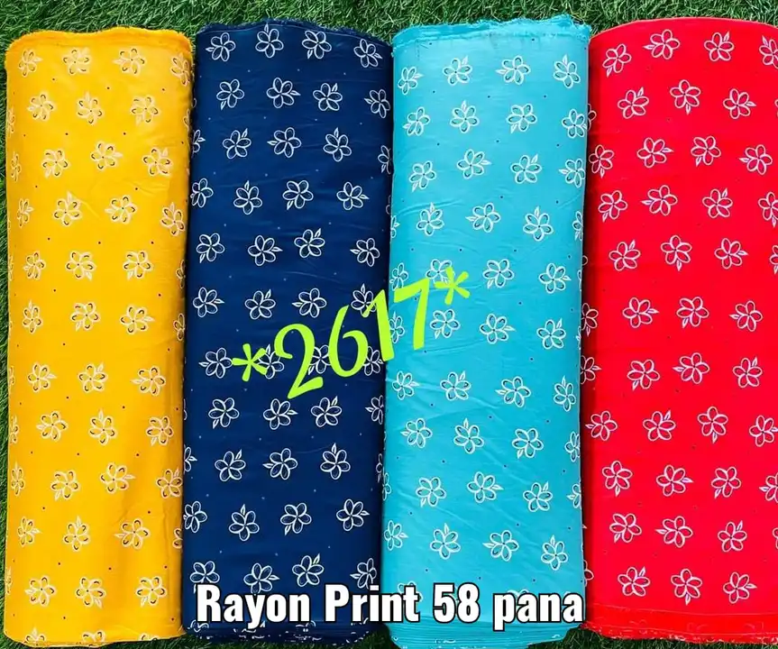 Rayon print  uploaded by MATAJI TEXTILES on 2/27/2023