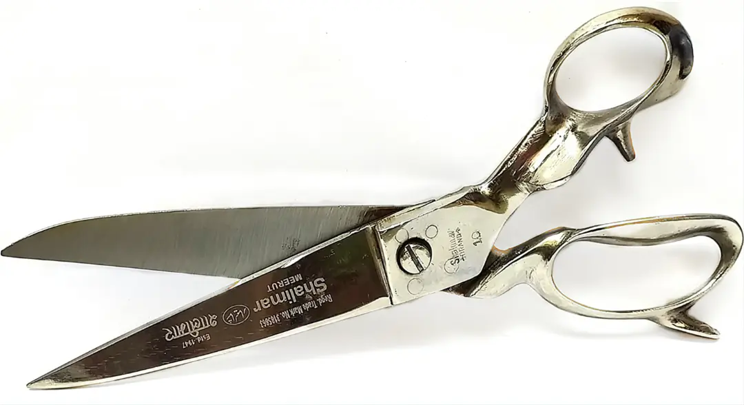 Tailoring scissor 10 inch kaandaar handles  uploaded by Shalimar Enterprises on 2/27/2023