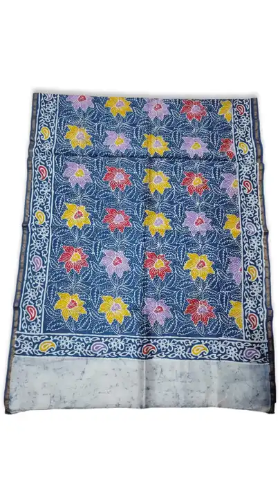 Maheshwari silk duppata uploaded by Amina batik print on 2/27/2023
