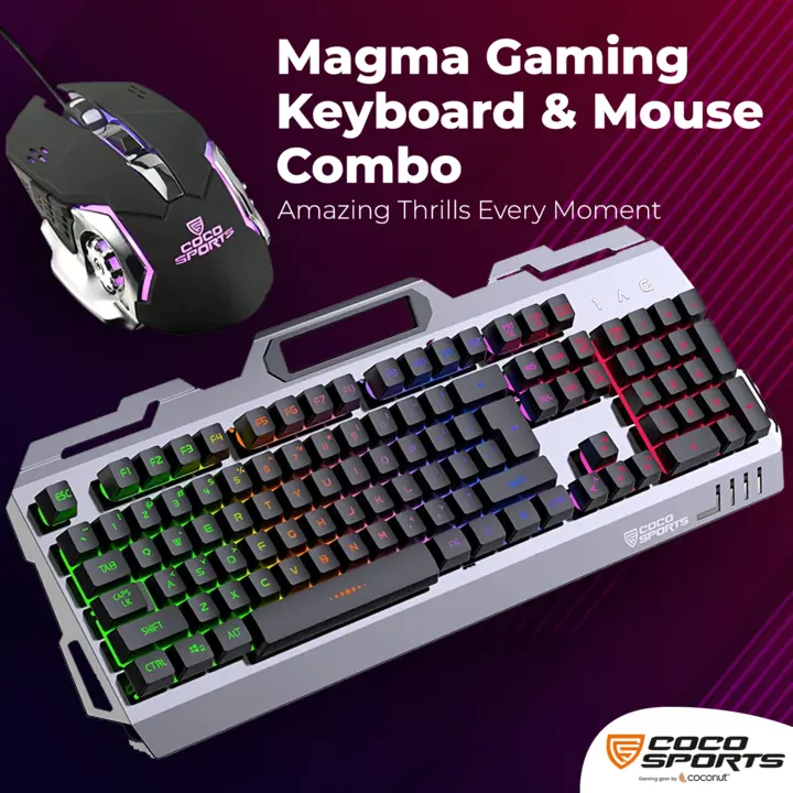 Magma Gaming Keyboard Mouse Wired Combo uploaded by Coconut - IT Accessory Brand on 5/30/2024