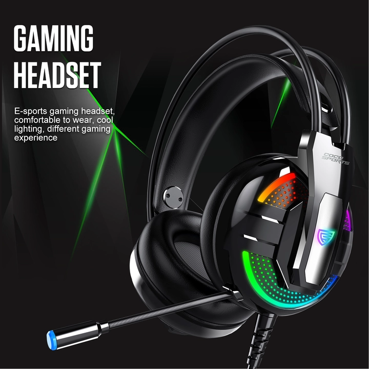 GH1 Enigma RGB Gaming Headset with mic , 50mm drivers , 2.2M Cable uploaded by Coconut - IT Accessory Brand on 2/27/2023