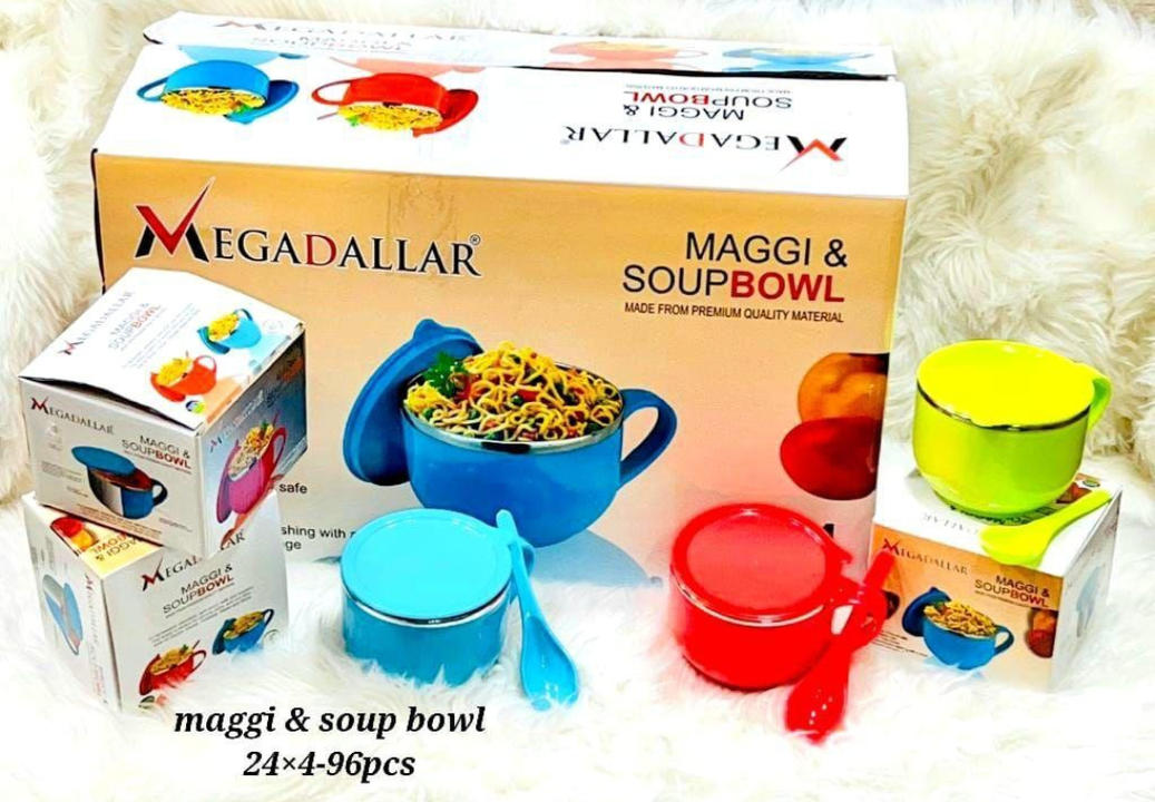 MegaDallar Maggi and Soup Bowl uploaded by Vardhaman Sales Corporation on 2/27/2023