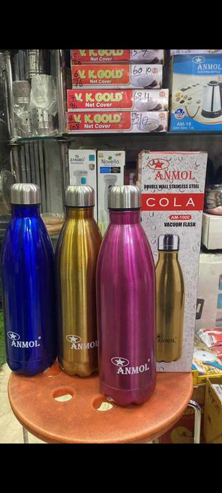 Anmol Stainless Steel Double Wall Cola Water Bottle 1L uploaded by Vardhaman Sales Corporation on 2/27/2023