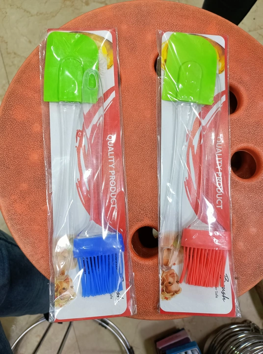 Set of 1 Silicone Spatula and Pastry Brush for Cooking (Multicolour, Standard Size) uploaded by Vardhaman Sales Corporation on 2/27/2023
