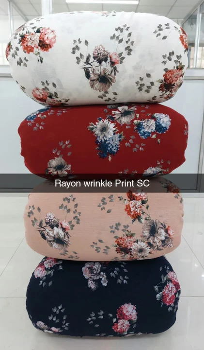ABTC Rayon wrinkle print uploaded by Agrahari brother's Tex co on 2/27/2023