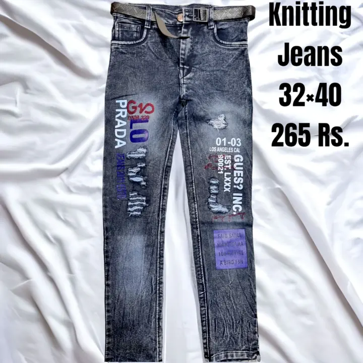 KIDS KNITTED JEANS uploaded by RISHABH TRADERS on 2/27/2023