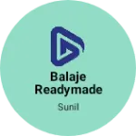 Business logo of Balaje readymade garments