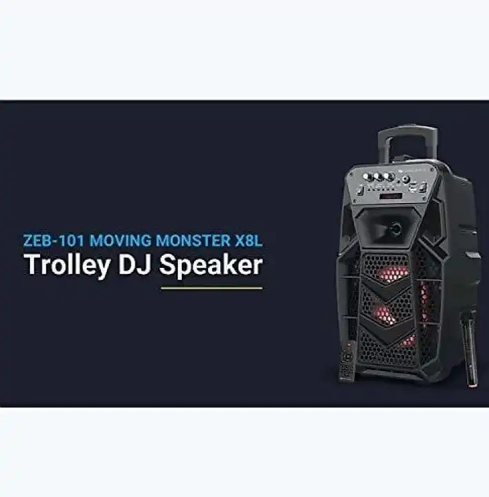 Zebronics BT Trolly speaker with wireless Mic  uploaded by Sai inotech on 2/27/2023