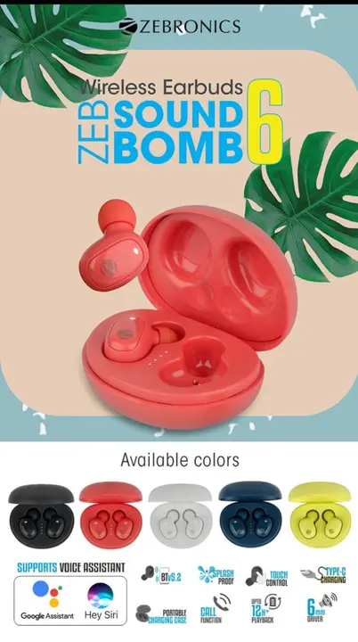 Zebronics ear buds sound bomb 4 uploaded by business on 2/27/2023