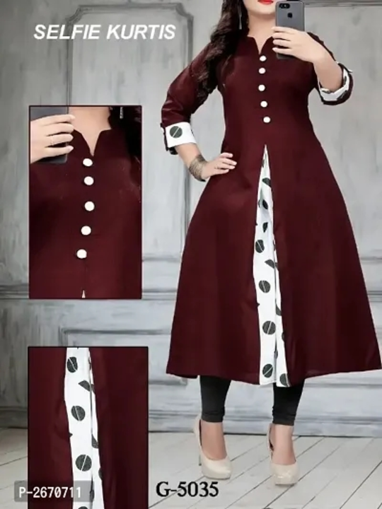Post image Woman,s rayon cotton 

Size: 
S
M
L
XL
2XL
3XL

 Color:  Black

 Fabric:  Rayon

 Type:  Long Length

 

Woman,s rayon plen long kurti