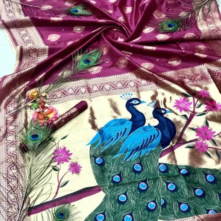 Peacock saree uploaded by GS Traders on 2/27/2023