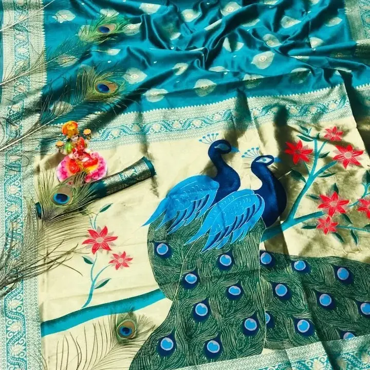 Peacock saree uploaded by GS Traders on 2/27/2023