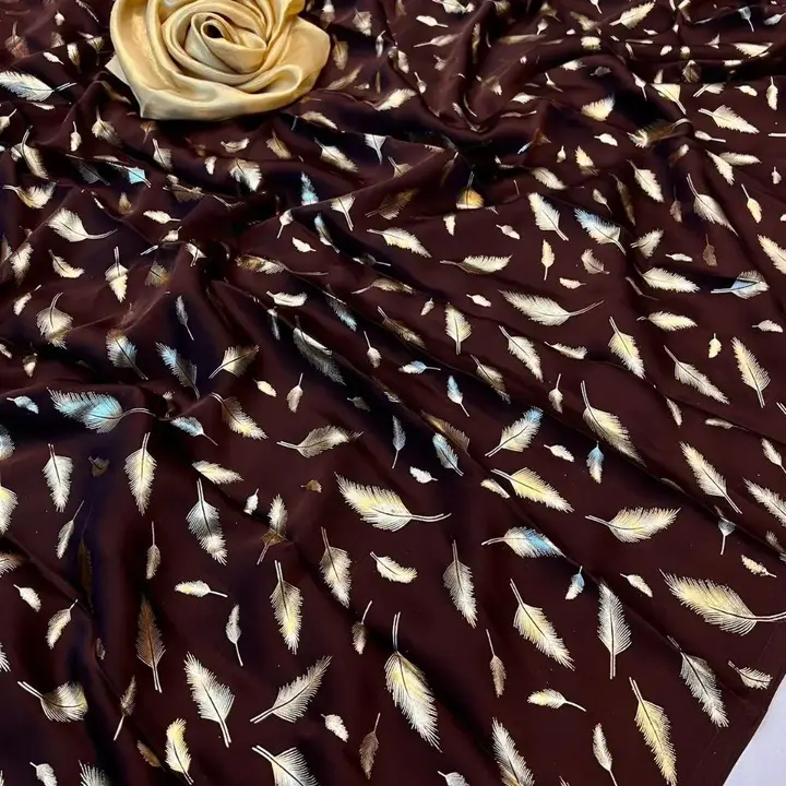 Pure satin silk saree uploaded by GS TRADERS on 2/27/2023