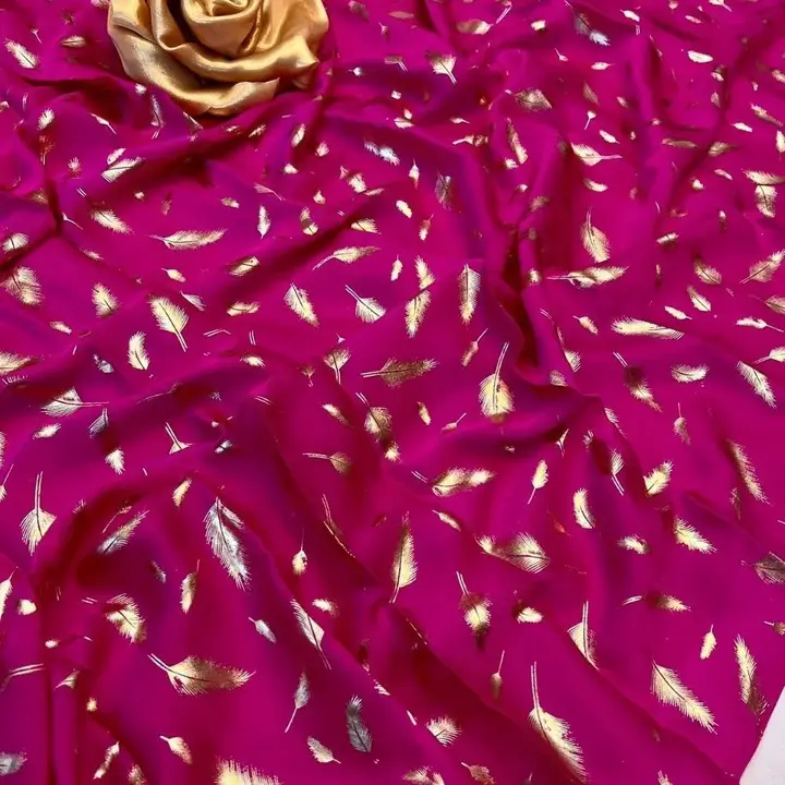 Pure satin silk saree uploaded by GS Traders on 2/27/2023