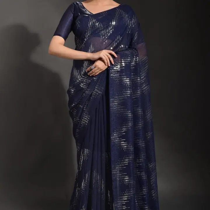 Beautiful Designer sequence saree  uploaded by GS TRADERS on 2/27/2023
