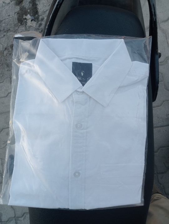 White Formal Shirt uploaded by Sree Akshayam Garments on 2/28/2023