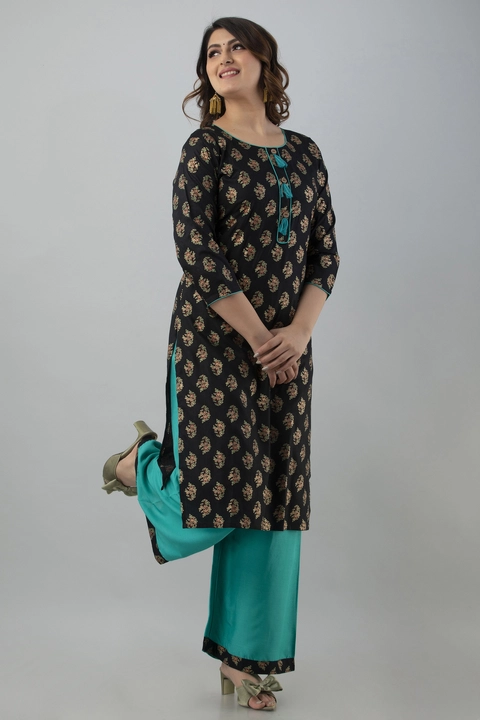 Kurti with pallazo  uploaded by Maruti ethnic fashion on 2/28/2023