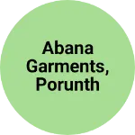 Business logo of Abana garments, porunthamon, kilimanoor