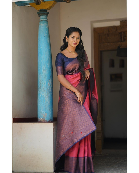 Beautiful banarasi silk saree with blouse piece  uploaded by Dhananjay Creations Pvt Ltd. on 2/28/2023