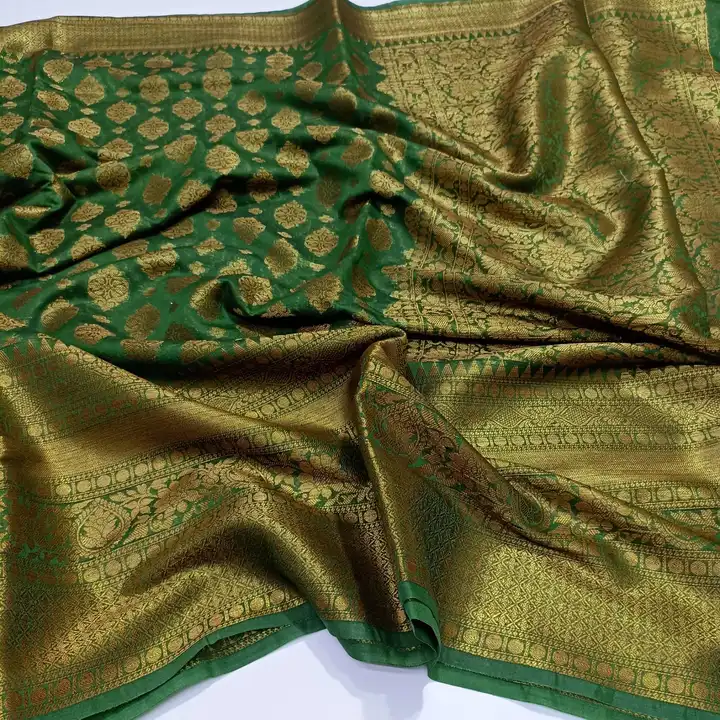Banarasi semi georgett silk  uploaded by NOOR FABRICS.  on 2/28/2023