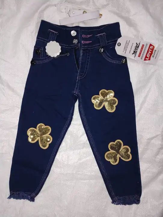 Girls denim jeans uploaded by GOODLUCK HOSIERY on 2/28/2023