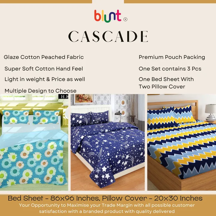 Cotton Bedsheets and Glace Cotton Bedsheets  uploaded by Akshata Marketing on 2/28/2023