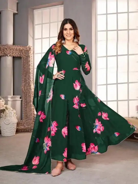 Swastik Launching new degital Gown print  uploaded by Swastik creation on 2/28/2023