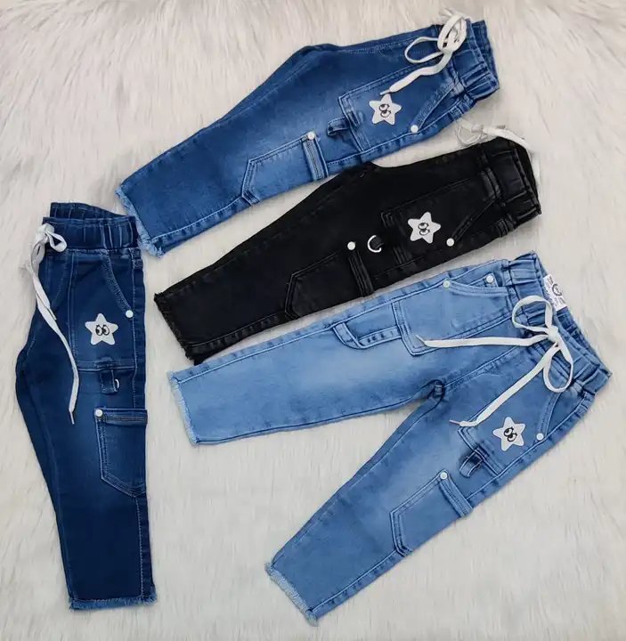 Girls Denim Fancy Jeans  uploaded by S-12 CREATION on 2/28/2023