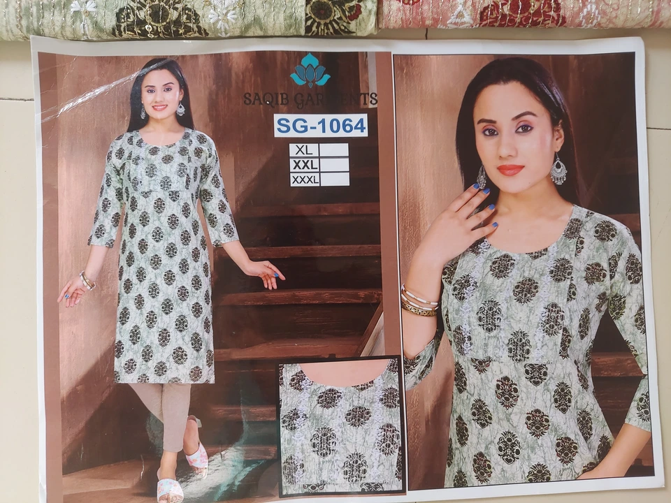 Rayon heavy neck work kurti uploaded by Swati's Collection on 2/28/2023