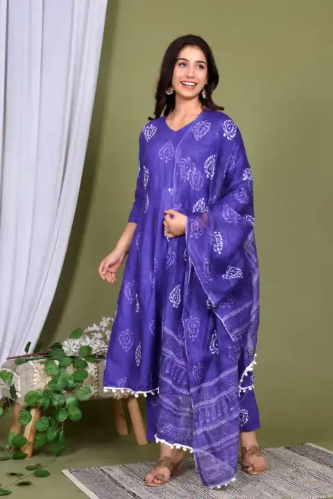 Trendy Kurti with Pant and Dupatta set  uploaded by business on 2/28/2023