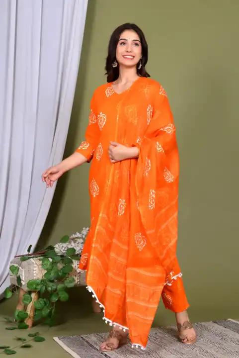 Trendy Kurti with and Dupatta set  uploaded by Shree Dayal and Company on 2/28/2023