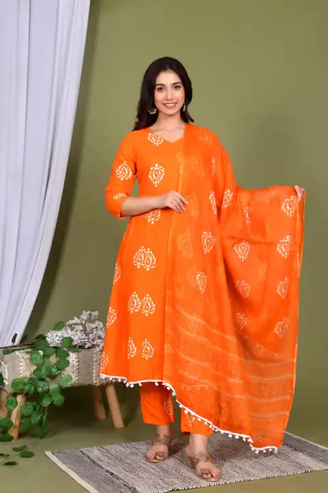 Trendy Kurti with and Dupatta set  uploaded by Shree Dayal and Company on 2/28/2023