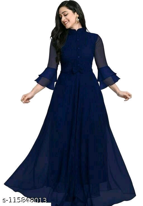 Beautyfull georgette gown  uploaded by Surat fashion on 2/28/2023