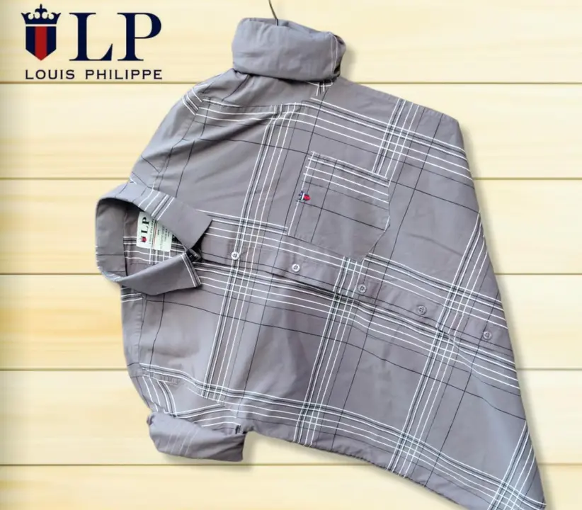 Laffer cotton check shirt uploaded by Prayag traders on 2/28/2023
