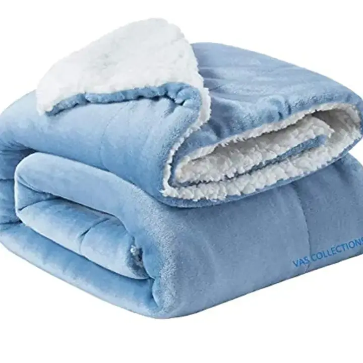 Falleno and white sherpa blanket  uploaded by Amit Handicrafts on 2/28/2023