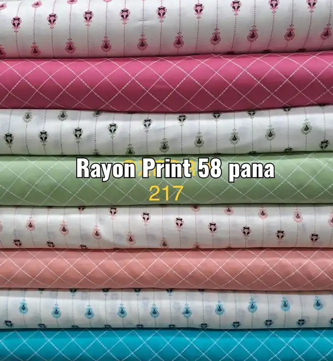 Rayon Print 58 pana  uploaded by Mataji International on 2/28/2023
