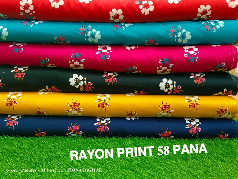 Rayon Print 58 pana  uploaded by Mataji International on 2/28/2023