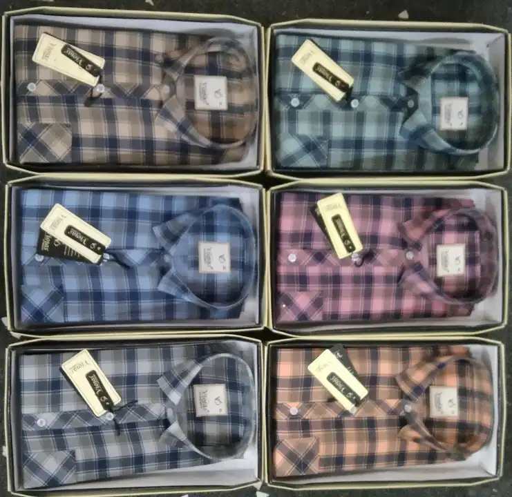 Mens cotton cheks shirts uploaded by Cotton clap on 2/28/2023