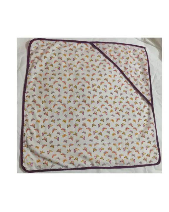 Pure cambric cotton baby hooded towel size 70×70 uploaded by business on 2/28/2023