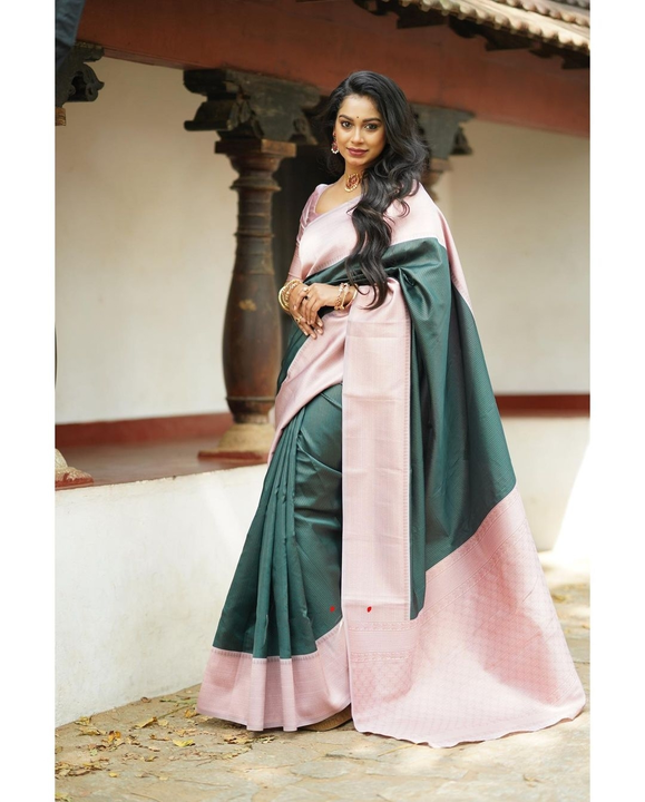 Party Wear Banarasi soft silk  saree  uploaded by DHANANJAY CREATIONS on 2/28/2023