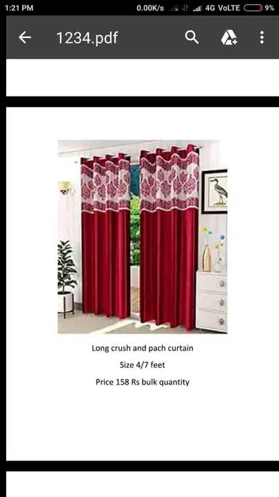 Net curtain quantity bulk 7 foot size  uploaded by Amit Handicrafts on 2/28/2023