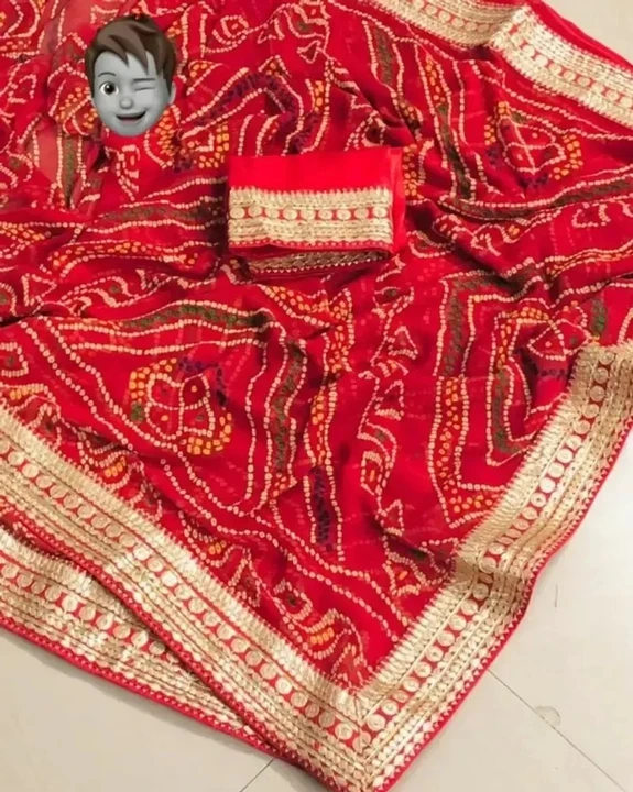 Red colour saree uploaded by Isha collection on 2/28/2023