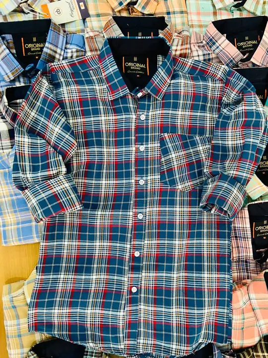 Original men's shirt twill cheaks uploaded by Panther garments - manufacturing  on 2/28/2023