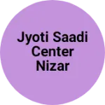 Business logo of Jyoti Saadi center nizar