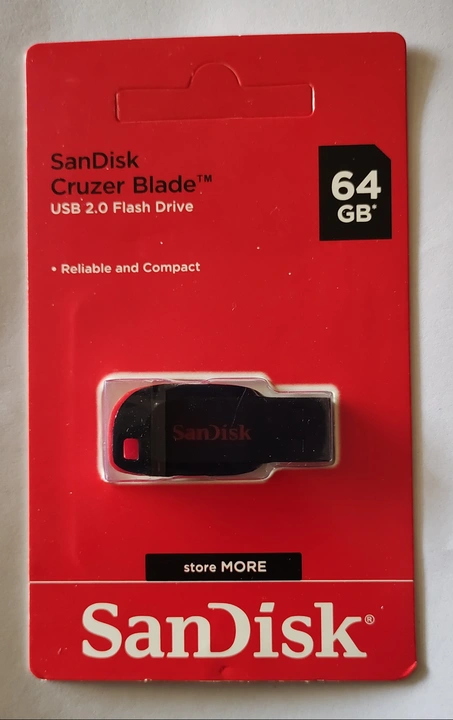Post image SanDisk pendrive 64 Gb with 1 year warranty