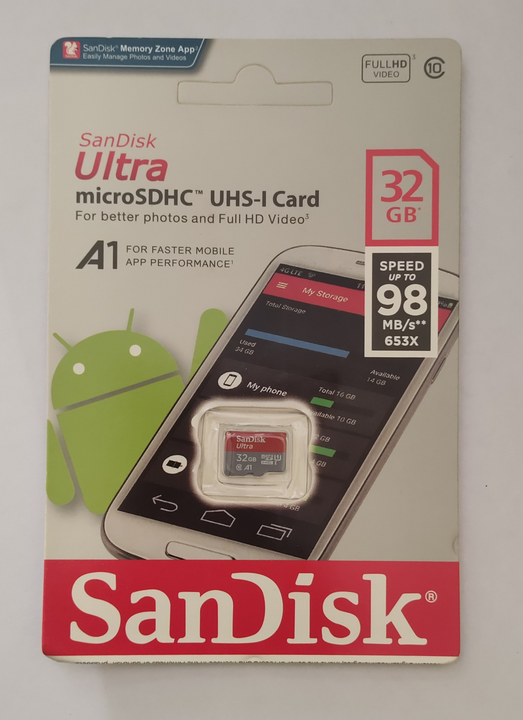 Post image SanDisk ultra 32 GB micro SD card with 1 year warranty