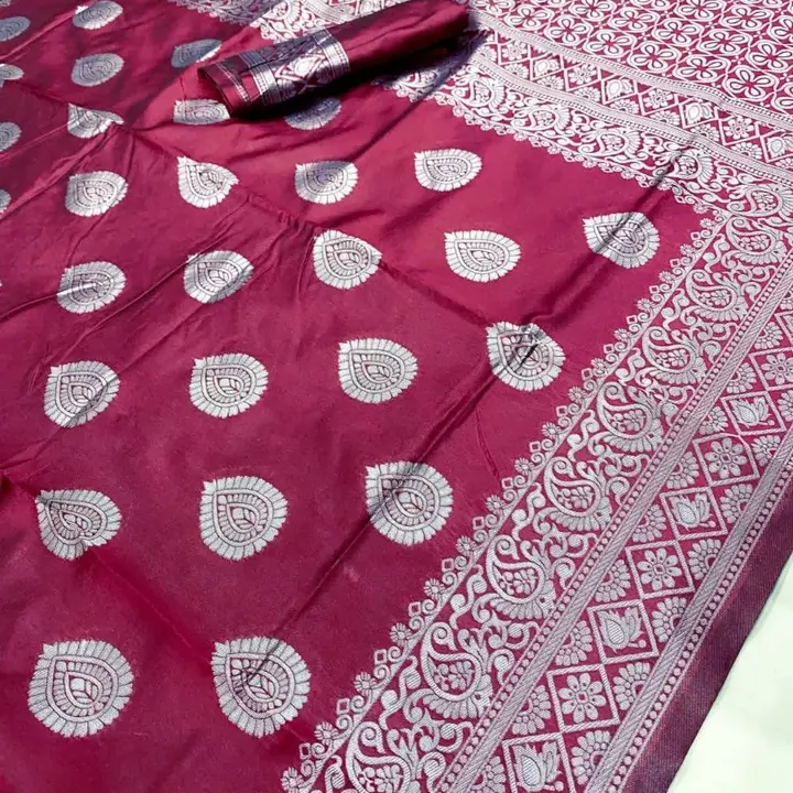 Soft litchi banarsi saree uploaded by GS TRADERS on 2/28/2023