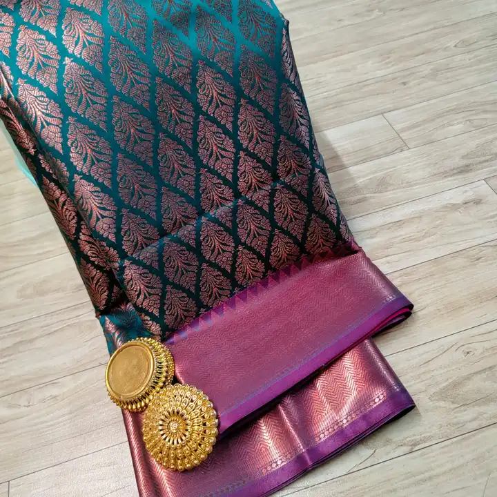 Kanjivaram copper saree uploaded by Sid Textile on 2/28/2023